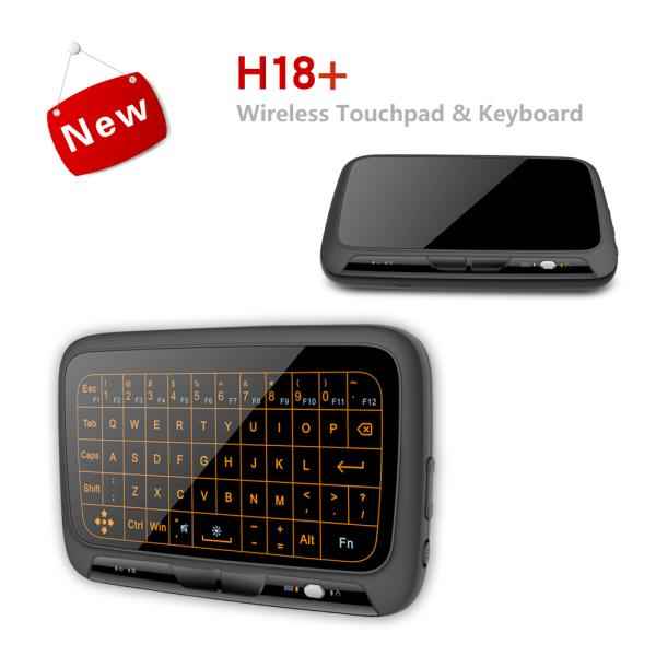 H18+ 2.4GHz wireless keyboard full touchpad & backlight keyboard
