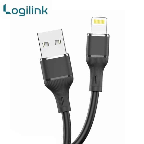 LOGILINK USB TO LIGHTNING SILICONE FAST CHARGING DATA CABLE