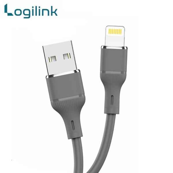 LOGILINK USB TO LIGHTNING SILICONE FAST CHARGING DATA CABLE