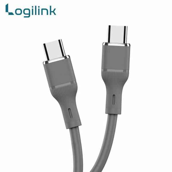 LOGILINK TYPE C TO TYPE C SILICONE FAST CHARGING DATA CABLE