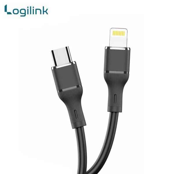 LOGILINK TYPE C TO LIGHTNING SILICONE FAST CHARGING DATA CABLE