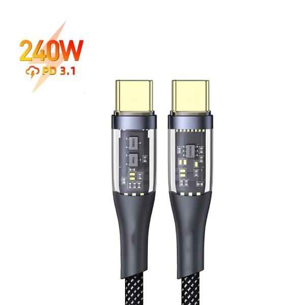 ASPOR A153 240W Type C to Type C PD Fast Charging DATA Cable 1.8M