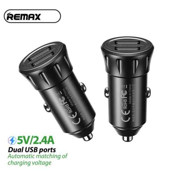 Remax Car Charger Vanguard Series 2usb 2.4a Black Moq:92