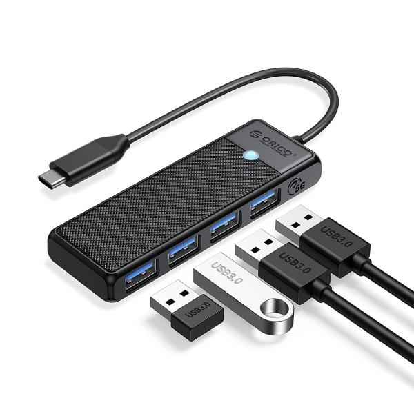 ORICO USB HUB 3.0 4 PORTS PAPW4A-U3-015-BK-EP BLACK COLOR