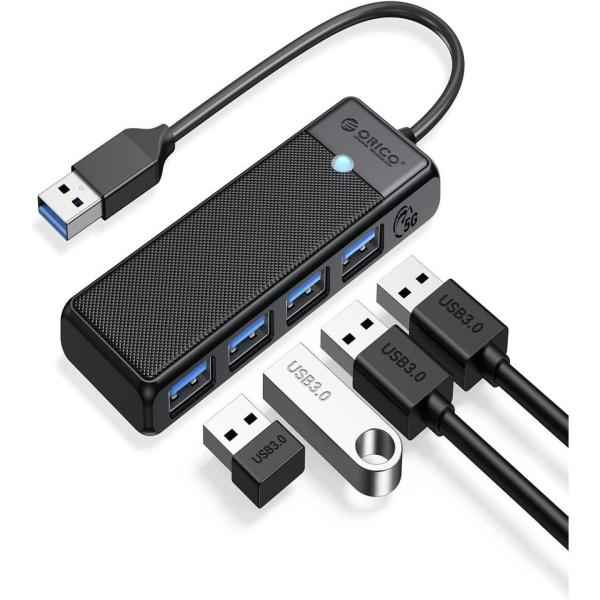 ORICO USB HUB 3.0 4 PORTS PAPW4A-U3-015-BK-EP BLACK COLOR