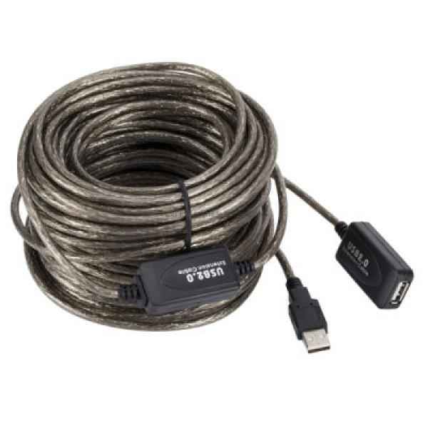 USB EXTENSION MALE TO FEMALE 2.0 WITH IC (IMPORTED CABLE)