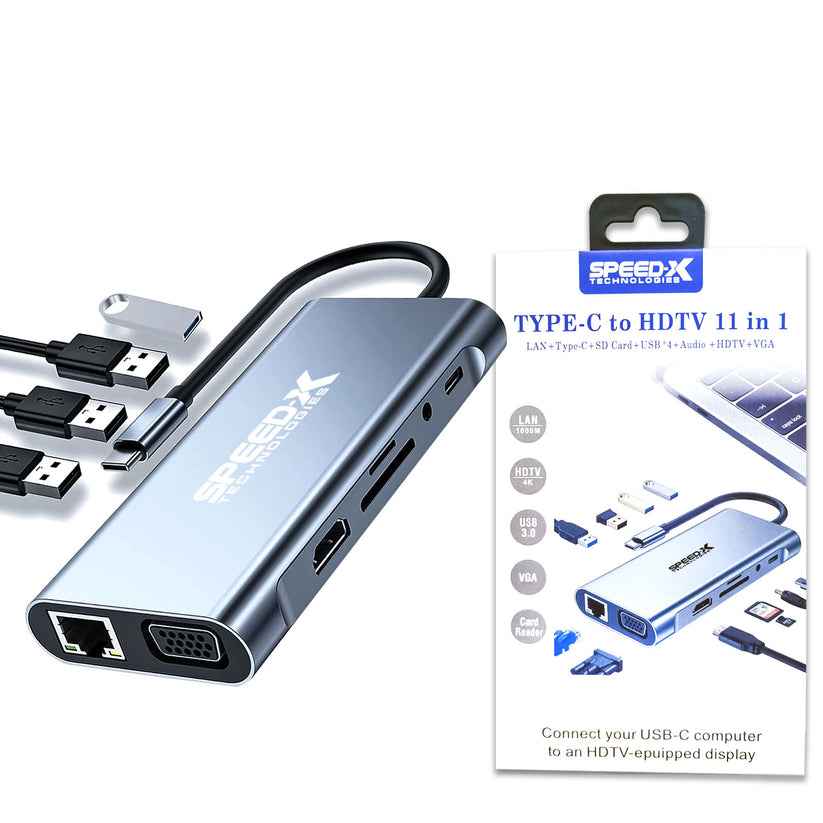 SPEED-X 11 IN 1 MULTI-PORT TYPE C