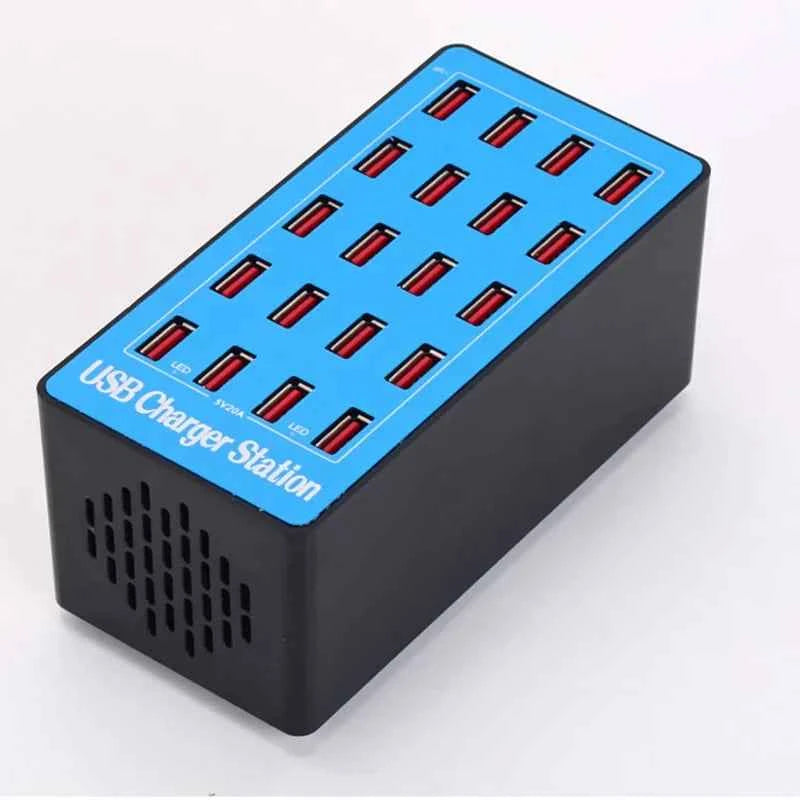 20-PORT 100W MULTIPLE USB CHARGING STATION FOR MULTI DEVICES