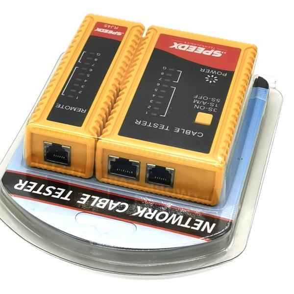 SPEEDX 368A NETWORK CABLE TESTER LINE CHECKER WITH LED INDICATOR