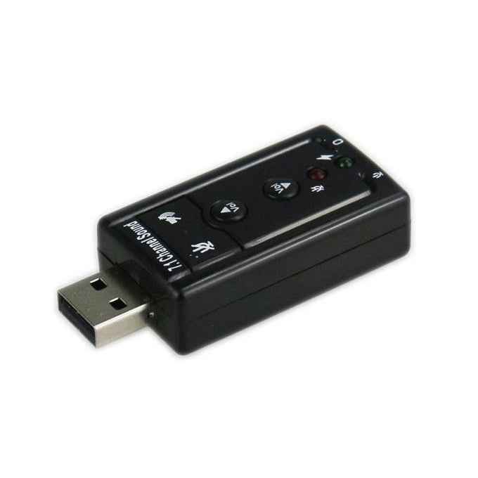USB sound card 7.1 Black