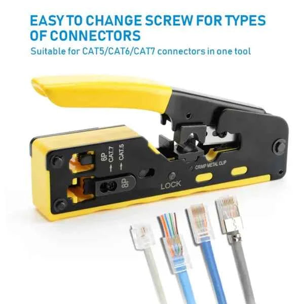 SPEEDX HT-718 CAT7 RJ45 Crimping TOOL WITH CUTTER