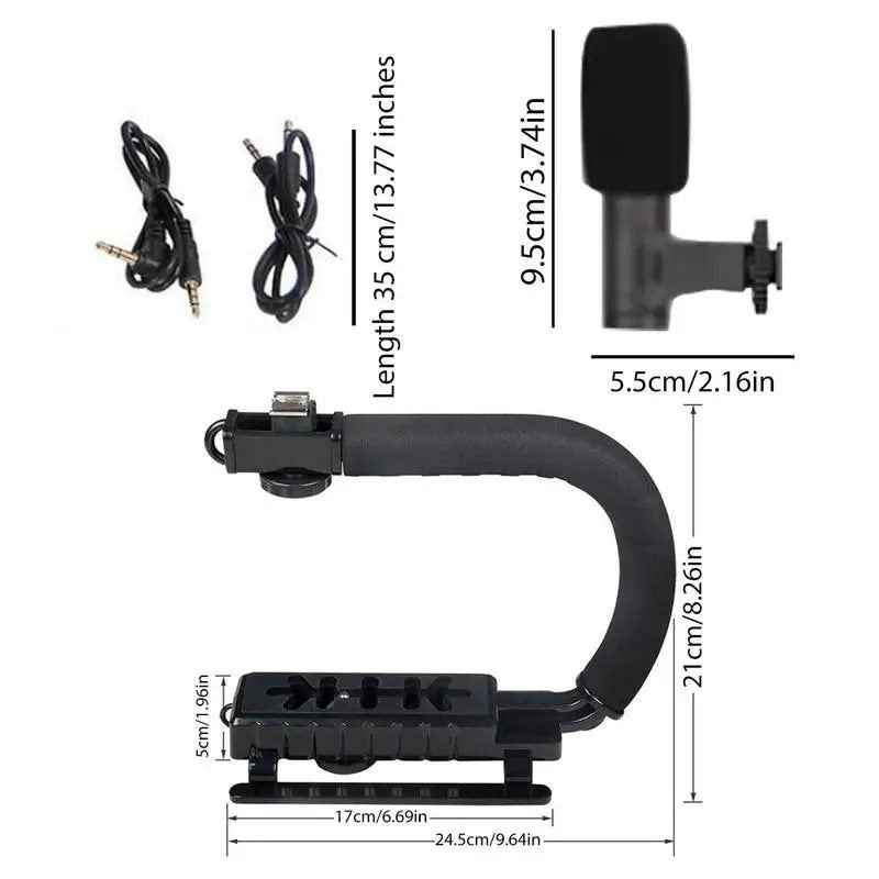 AY-49U U SHAPED VIDEO MAKING HANDHELD STABILIZER KIT