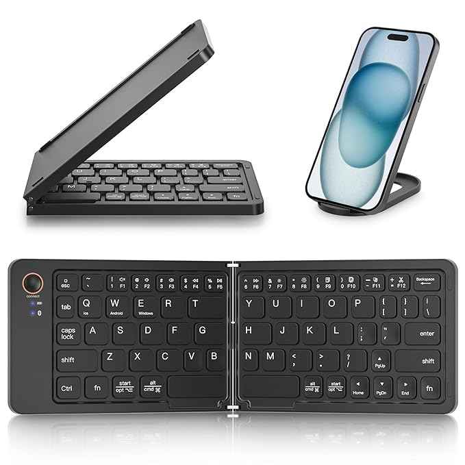 B023 11 INCH FOLDABLE & RECHARGEABLE BLUETOOTH KEYBOARD
