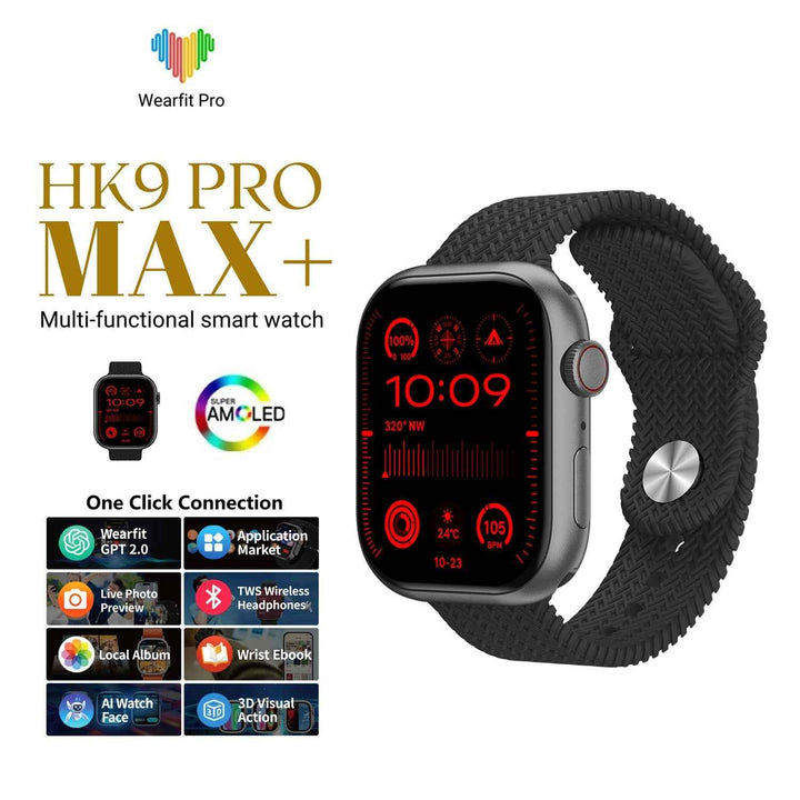 HK9 PRO MAX+ SMARTWATCH 2.02 AMOLED SCREEN