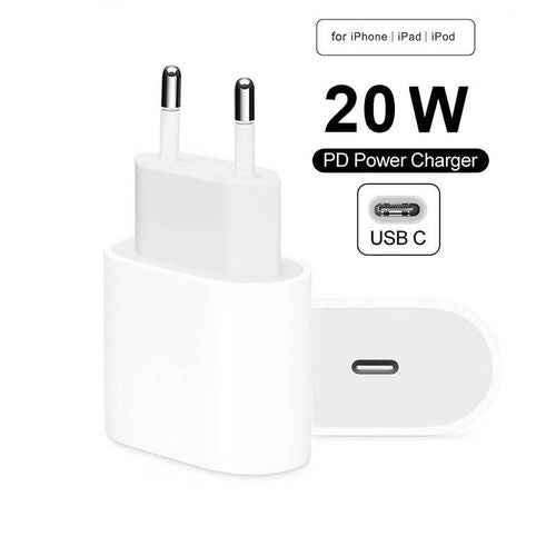 IPHONE USB-C PD 20W POWER ADAPTER CHARGER