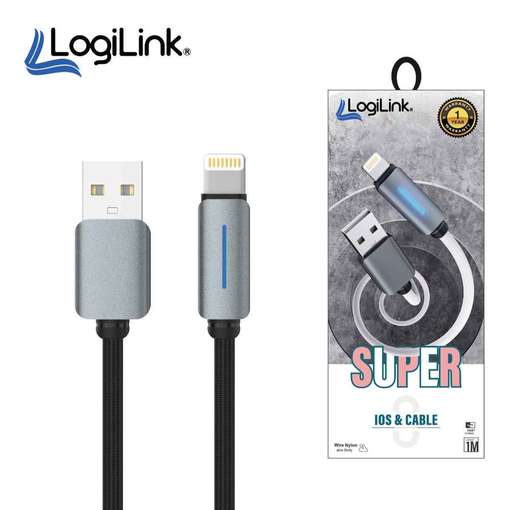 LOGILINK TYPE C TO TYPE C NYLON FAST CHARGING DATA CABLE
