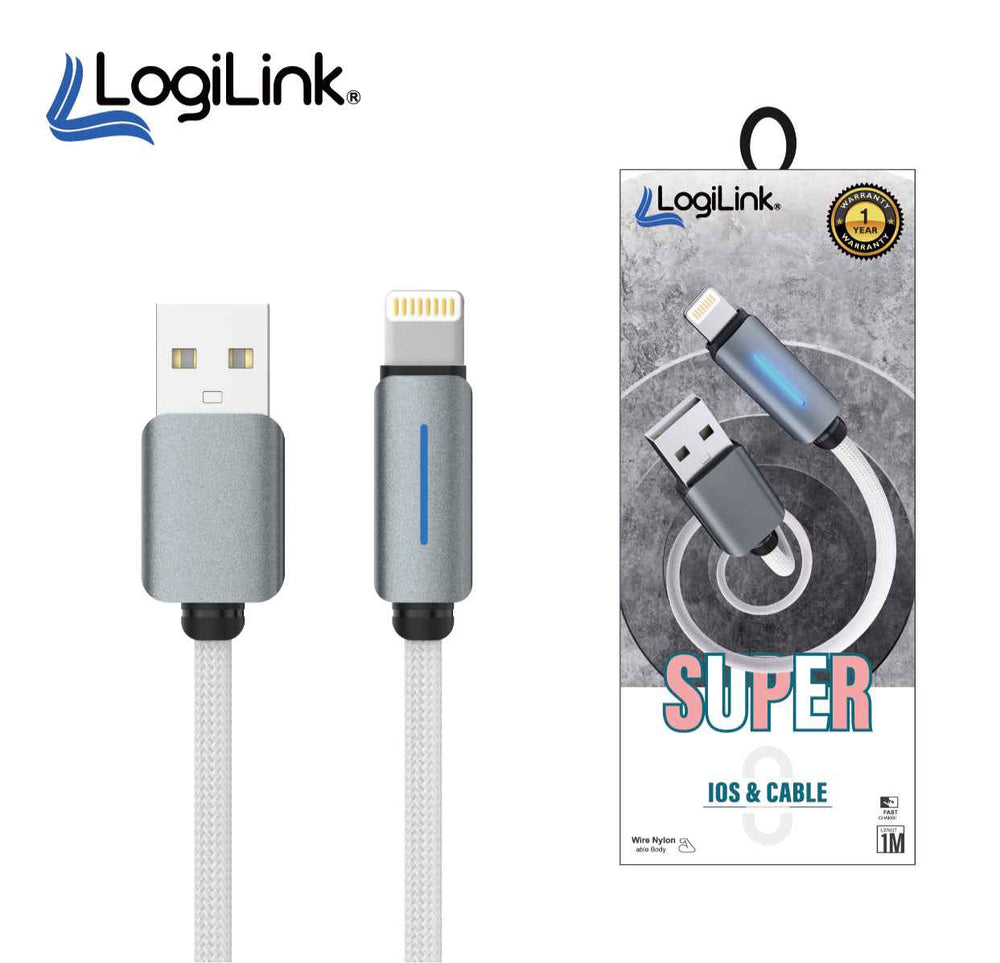 LOGILINK TYPE C TO TYPE C NYLON FAST CHARGING DATA CABLE