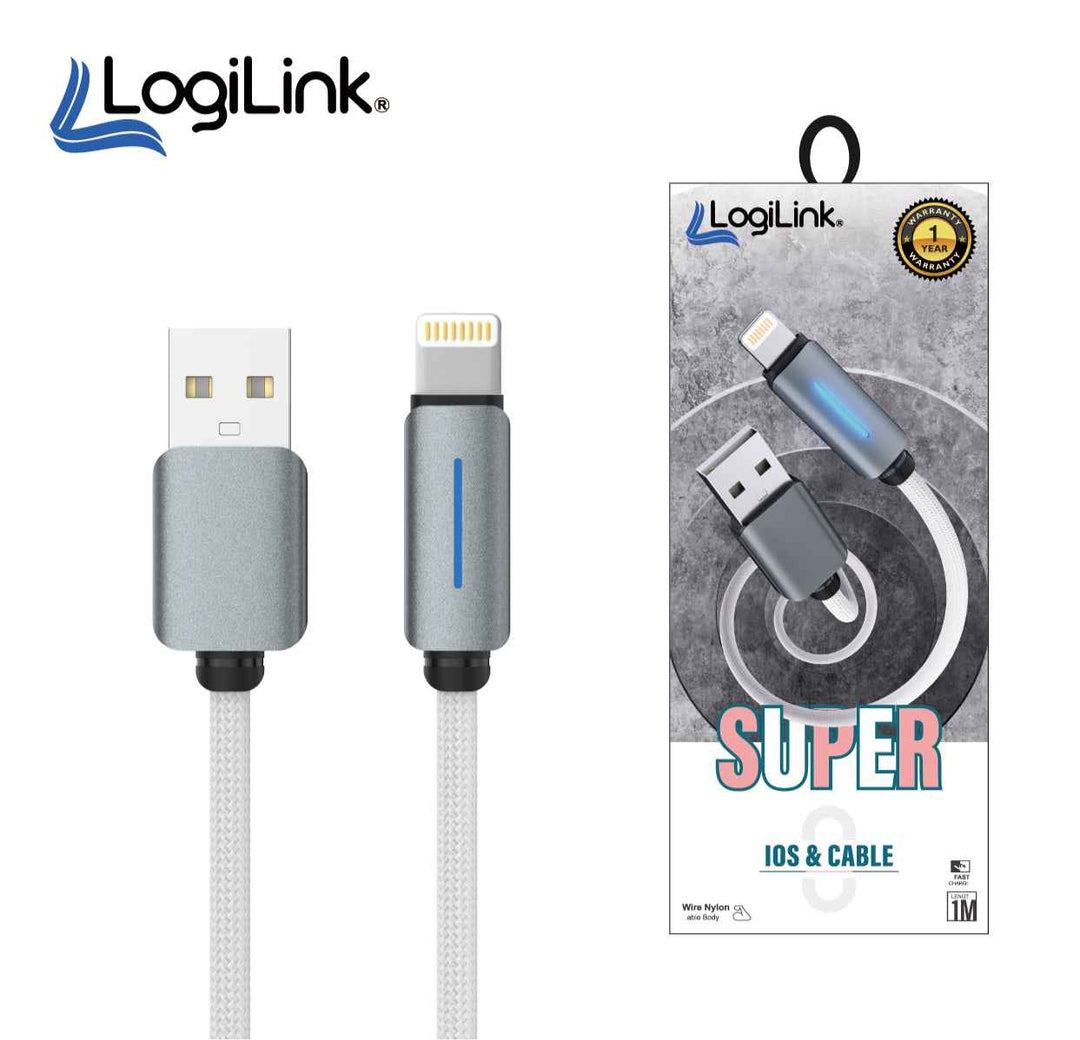LOGILINK TYPE C TO TYPE C NYLON FAST CHARGING DATA CABLE