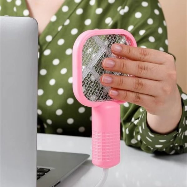 Mini Usb Rechargeable Mosquito Racket With Uv Light