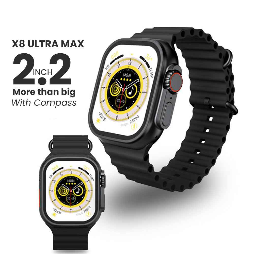 2.2 inch X8 Ultra Max with Compass Smartwatch 8 NFC