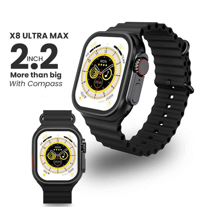 2.2 inch X8 Ultra Max with Compass Smartwatch 8 NFC