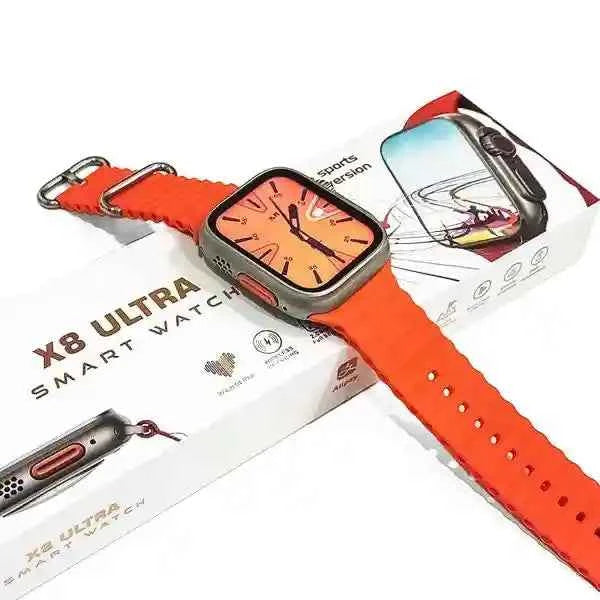 X8 Ultra Smartwatch  BT Calling, Wearfit Pro (Orange)